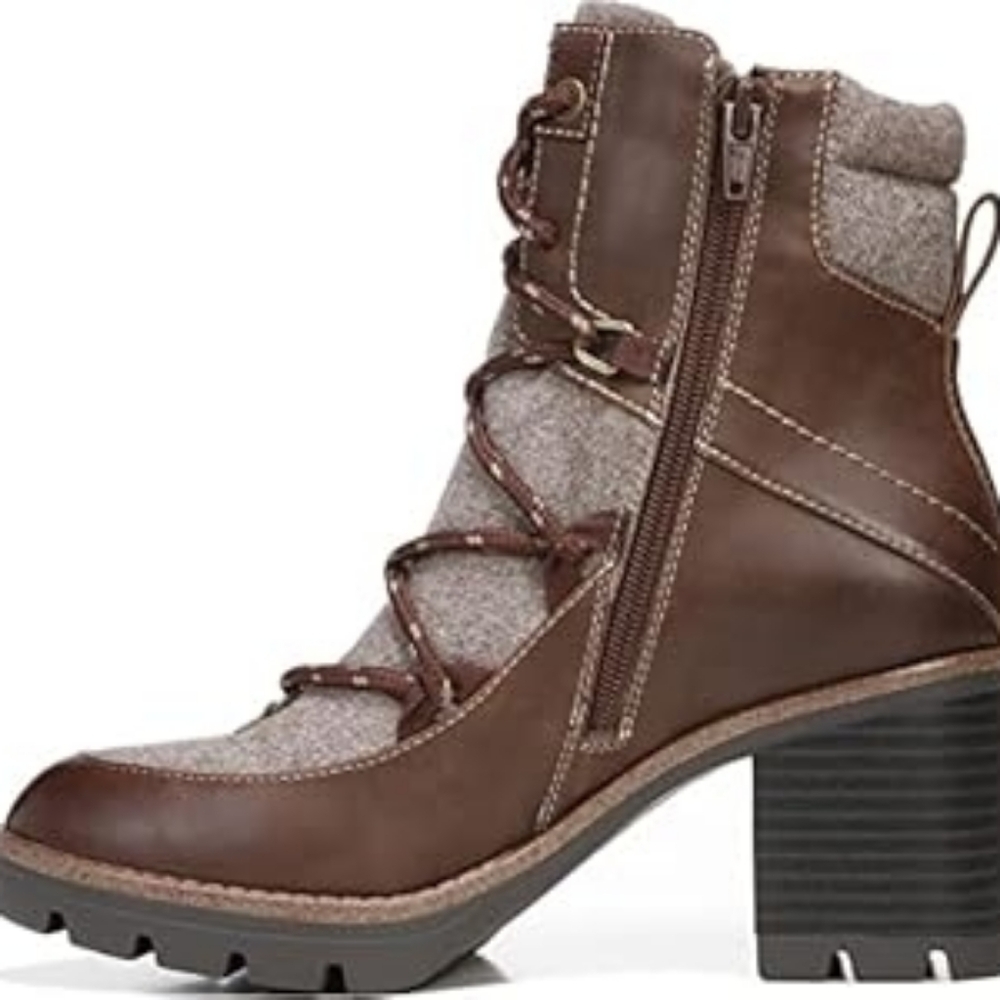 EUC Naturalizer Brown and Tan Heeled Boots women's Size 10M